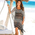 Striped Cover Ups Beach Wear #Striped #Chiffon #Cover-Up